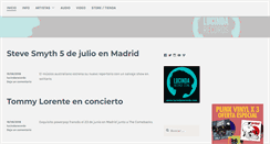 Desktop Screenshot of lucindarecords.com